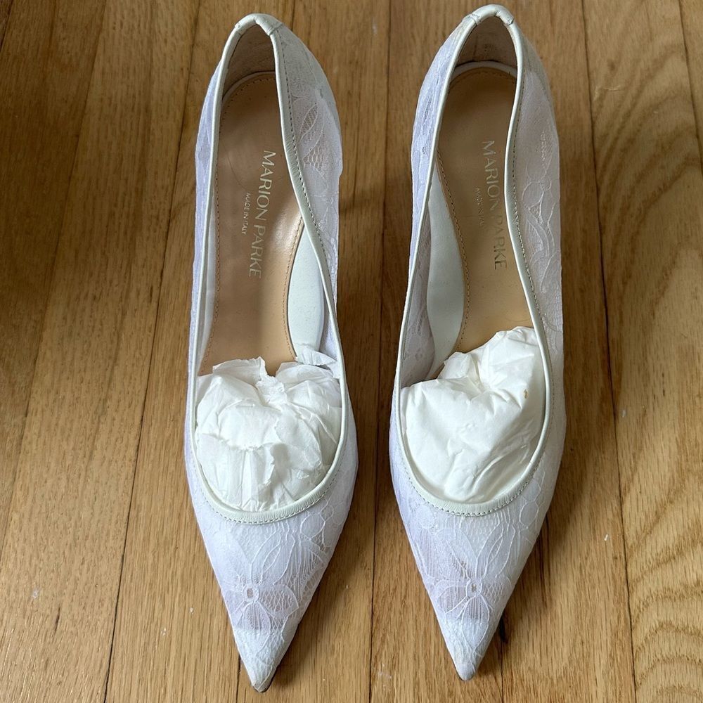MARION PARKE Eleanor 85 Pointed Toe Pumps - Picture 3 of 12